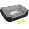 petPet Dog Bed Soft Warm Fleece Puppy Cat Bed Dog Cozy Nest Sofa Bed Cushion Mat For S/M Dog