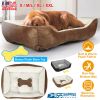 petPet Dog Bed Soft Warm Fleece Puppy Cat Bed Dog Cozy Nest Sofa Bed Cushion Mat For S/M Dog