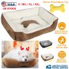 petPet Dog Bed Soft Warm Fleece Puppy Cat Bed Dog Cozy Nest Sofa Bed Cushion Mat For S/M Dog