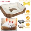 petPet Dog Bed Soft Warm Fleece Puppy Cat Bed Dog Cozy Nest Sofa Bed Cushion Mat For S/M Dog