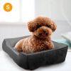 petPet Dog Bed Soft Warm Fleece Puppy Cat Bed Dog Cozy Nest Sofa Bed Cushion Mat For S/M Dog